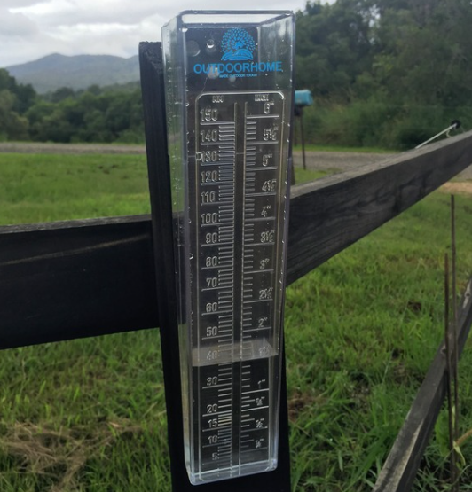 Manual Rain Gauge For Gardens Has 6-Inch/150mm Capacity, Easy Installation